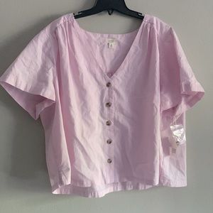 Orchid cloud plus size top